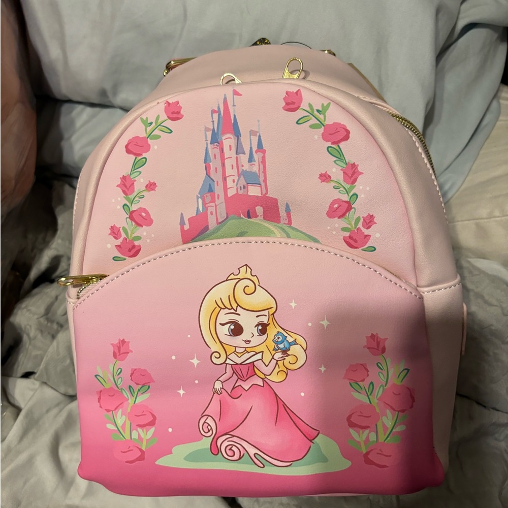 Loungefly Disney Sleeping Beauty Aurora Castle Summer Floral Mini Backpack